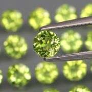 Round cut! Untreated! Matched! 5.94ct Peridot set!