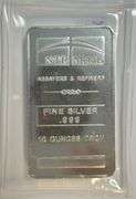 Pure .999 Fine 10 Troy Oz NTR Metals SILVER bar in plastic