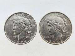 1922 & 1923 Silver Peace Dollars