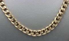 18kt Yellow gold Curb link chain necklace