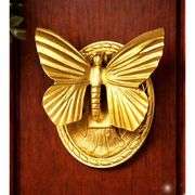 Cast Iron Butterfly Door Knocker Gold Finish