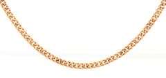 14kt Yellow gold curb link chain necklace