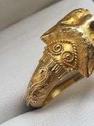 Vintage 18K Gold Egyptian Ring