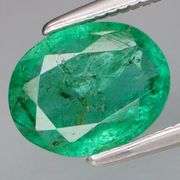 Outstanding color! 1.46ct top green Colombian Emerald