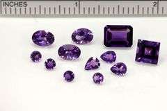Brilliant Natural Amethyst - Lot of 12