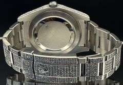 Rolex Datejust II 41mm Stainless Steel Ref: 116300 Custom Diamond Watch