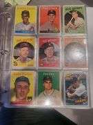 130, Huge Most Rare Vintage baseball Card Lot Collection In Pages Of Vintage Albums
