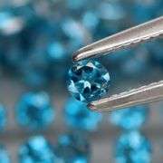 Pristine set of full fire London Blue Topaz weighing 3.57cts!