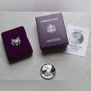 1993 Proof Silver Eagle with Box and Paper