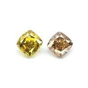 Sparkling! .32ct set of untreated cushion cut Diamonds!