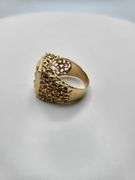 Very Nice hand made 14K gold Men's diamond ring