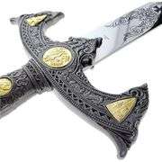 Crusader-Style Medieval Sword Stainless Steel