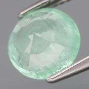 Vibrant mint green! REAL 1.98ct Nigerian Emerald!