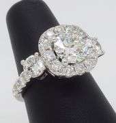Custom Platinum Ring Crafted with 2.62CTW of Diamonds