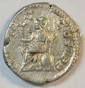 Near Mint Elagabalus Roman Silver Denarius, 218-222 AD