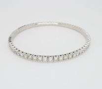 Earth Mined Diamond Flex Bangle Bracelet