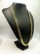 Heavy 101.8 Gram 14 Kt Gold Plated Cuban Curb Link Necklace