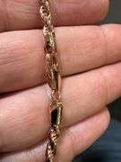 Rose Gold Plated Sterling Silver Diamond-Cut Rope Chain 4mm Solid 925 Italy Necklace 20"