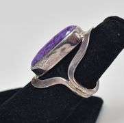 Sterling Silver Charoite Gemstone Ring