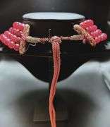 Beautiful Large 826 Cttw Natural Ruby 4 Strand Necklace