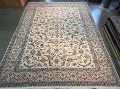 Fine Authentic Persian Silk&Wool Nain 10x13