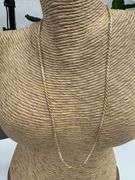 Sterling Silver Diamond-Cut Tri-Color Rope Chain 1.7mm 925 Gold Plated Necklace 18"