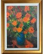 Exquisite Original Art By Manor Shadia- Manor Shadian Golden Autumn