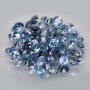 Natural 3.16ct blue Sapphire set with multiple hues
