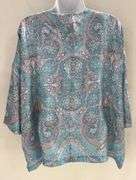 Stylish 100% Silk top with Paisley Design