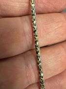 Sterling Silver Gold Plated Prism Diamond-Cut Franco Chain 2.5mm 925 Italy 18"