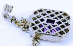 Sterling & 14K Gold Amethyst Necklace