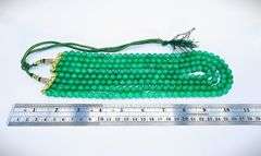 Beautiful 896 Cttw Natural Earth Mined 4 Strand Emerald Necklace