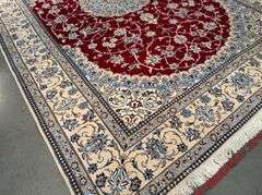 Fine Genuine Silk&Wool Persian Nain 8x12
