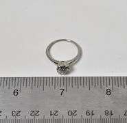 Absolutely Stunning 14K White Gold Solitiare Diamond Ring