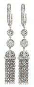 New Gabriel & Co. 0.55ctw Diamond Tassel Dangle Earrings in 14K