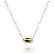 Tiffany&Co. Elsa Peretti 18K 750 Solid Yellow Gold Bean Design Pendant Necklace