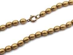Gold plated beaded necklace