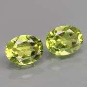 Gorgeous! 3.66ct glittering pair of 9x7mm matched Peridot!