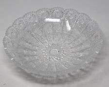 Hand Cut Round Crystal Candy Dish