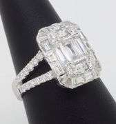 EFFY Diamond Mosaic Ring in 18k White Gold