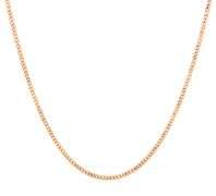 14kt Yellow gold curb link chain necklace