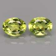 Gorgeous! 3.66ct glittering pair of 9x7mm matched Peridot!