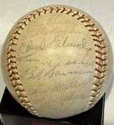 1960's O's signed baseball team