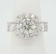 Custom Platinum Ring Crafted with 2.62CTW of Diamonds