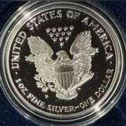 Best Date1994 P Silver Eagle with box and paper.