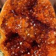 Natural Orange Crystal Geode Cave Formation