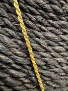 Italian Sterling Silver 2mm Rope Chain Gold Plated Diamond Cut 925 Italy 18"