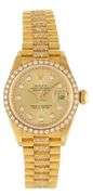 Rolex President 6917 Aftermarket Diamond Dial & Bezel 18K Ladies Watch