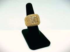 Men's Dynamic 14 Kt Yellow Gold Plate 5.85 Cttw Simulated Diamond Ring