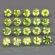 Round cut! Untreated! Matched! 5.94ct Peridot set!
